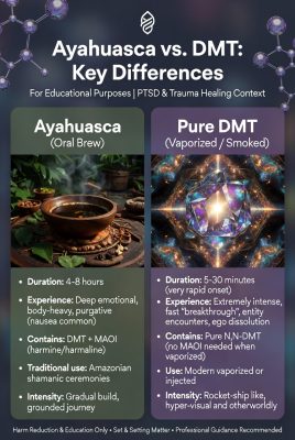 Ayahuasca vs DMT Key Differences