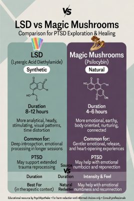 LSD vs Magic Mushrooms Comparison